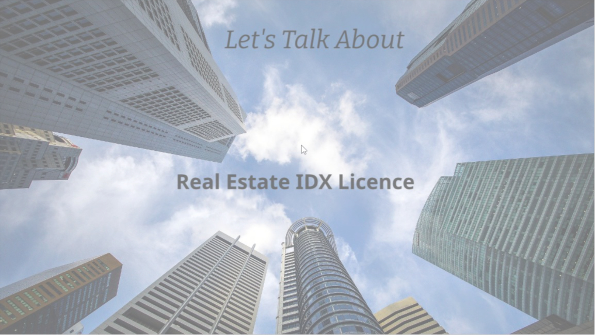 Real Estate Information & Opportunities IDX Licence